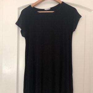 Black Soprano T-Shirt Dress w/pockets